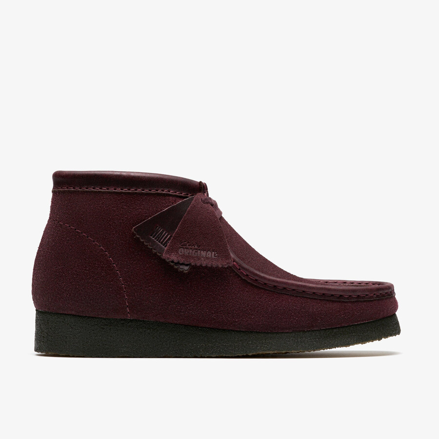 buty wallabee – zamsz w kolorze fioletowego winogrona