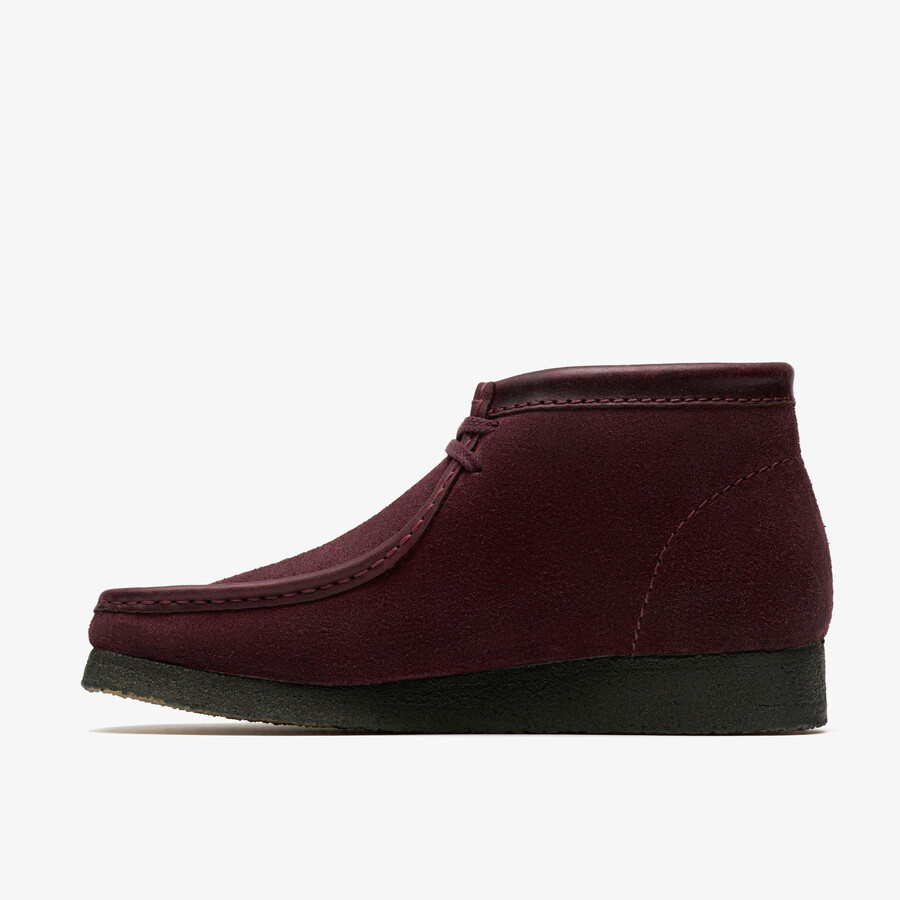 buty wallabee – zamsz w kolorze fioletowego winogrona