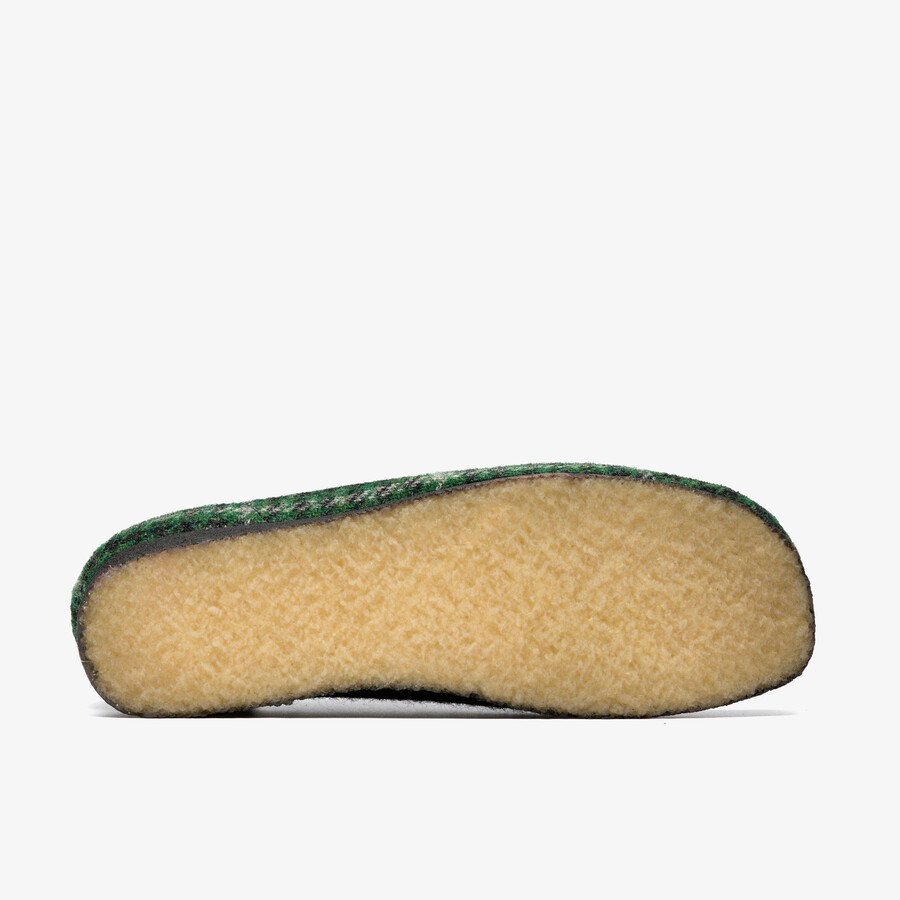 wallabee - kombinacja zielonego tweedu