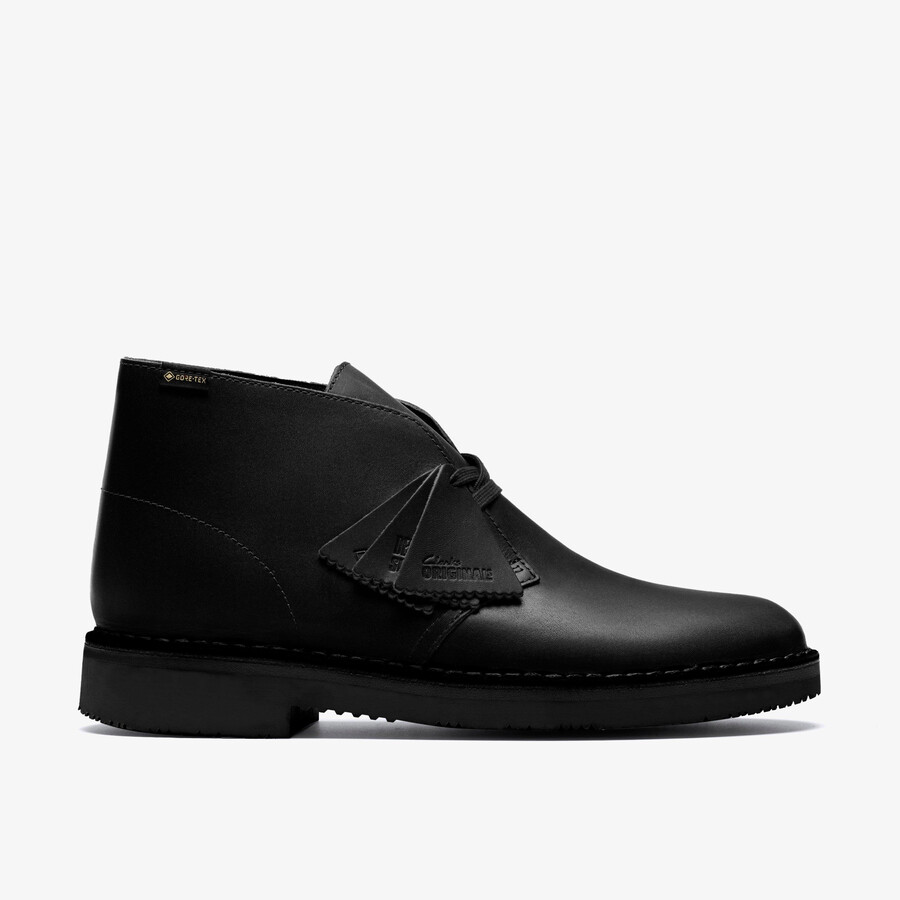 buty pustynne gore-tex - czarna skóra