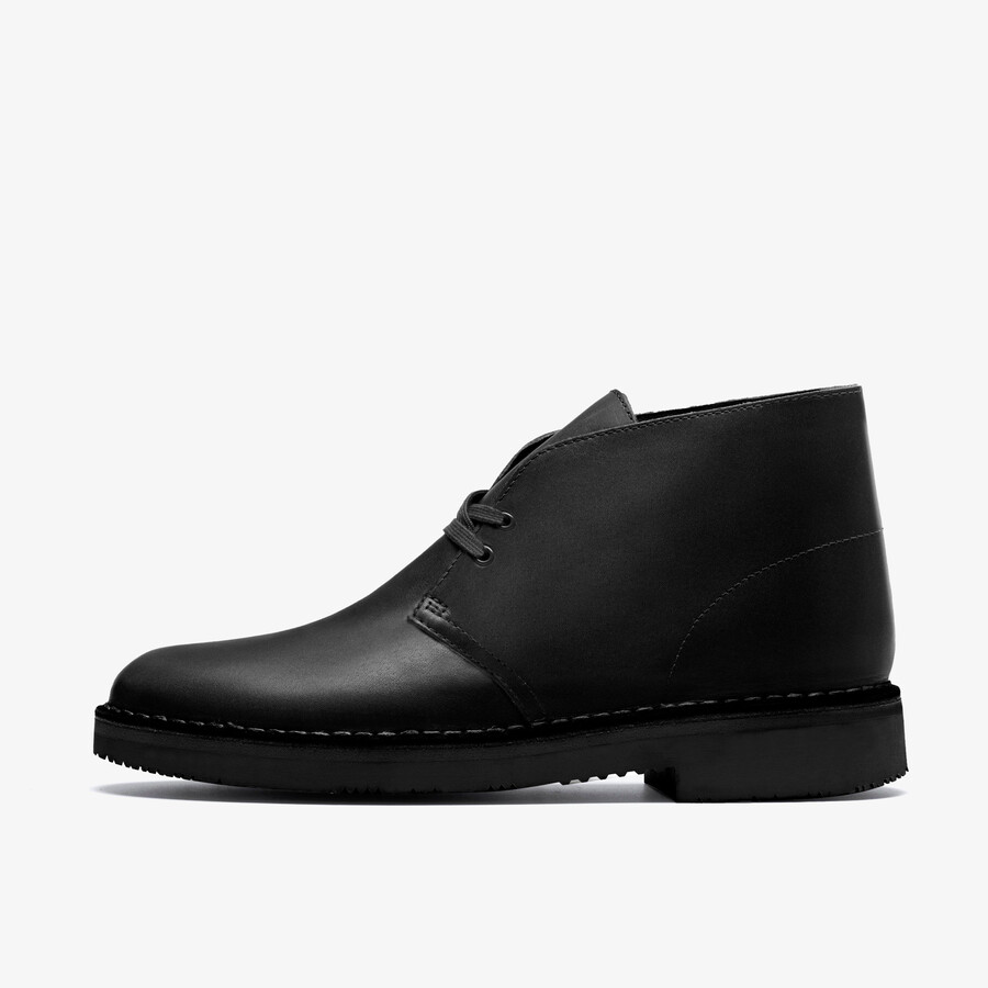 buty pustynne gore-tex - czarna skóra