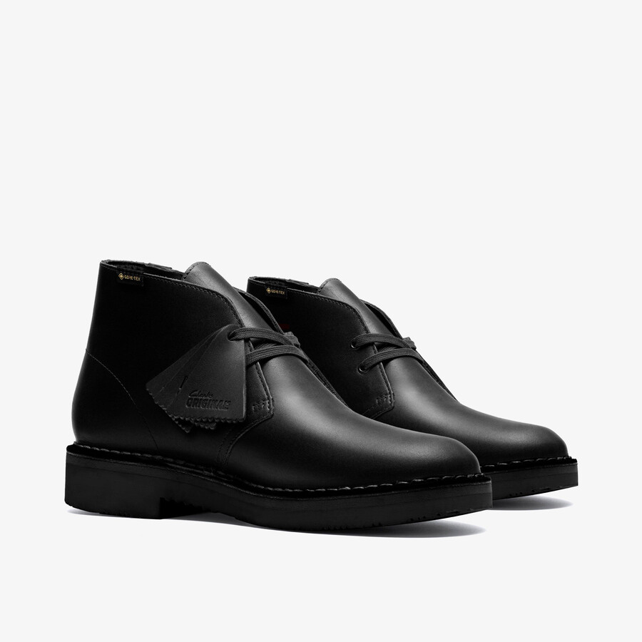 buty pustynne gore-tex - czarna skóra