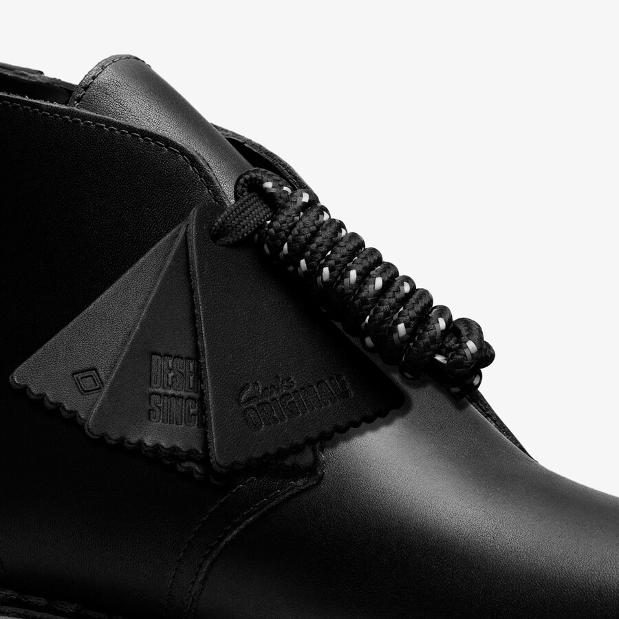 buty pustynne gore-tex - czarna skóra