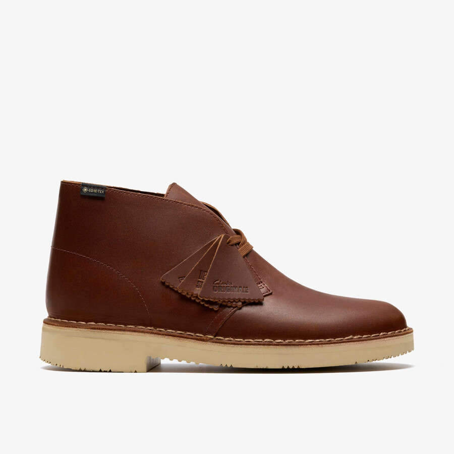 buty pustynne gore-tex - brązowa skóra
