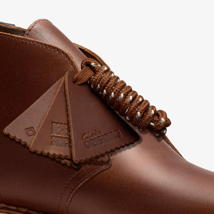buty pustynne gore-tex - brązowa skóra