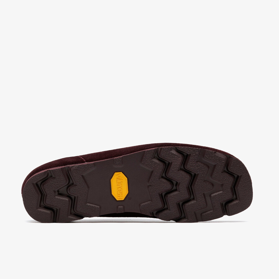 wallabee gore-tex - zamsz w kolorze fioletowego winogrona