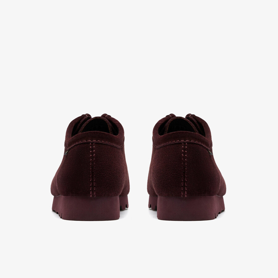 wallabee gore-tex - zamsz w kolorze fioletowego winogrona