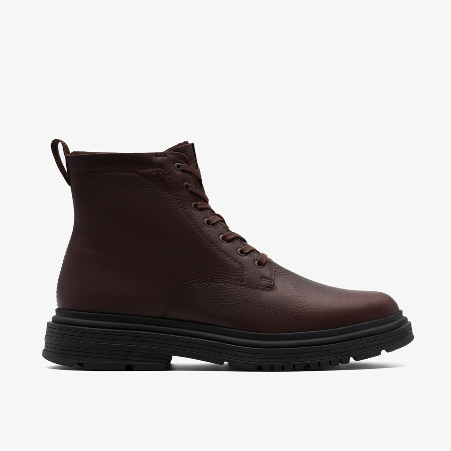 badbury hi waterproof - brązowa skóra z ciepłą podszewką