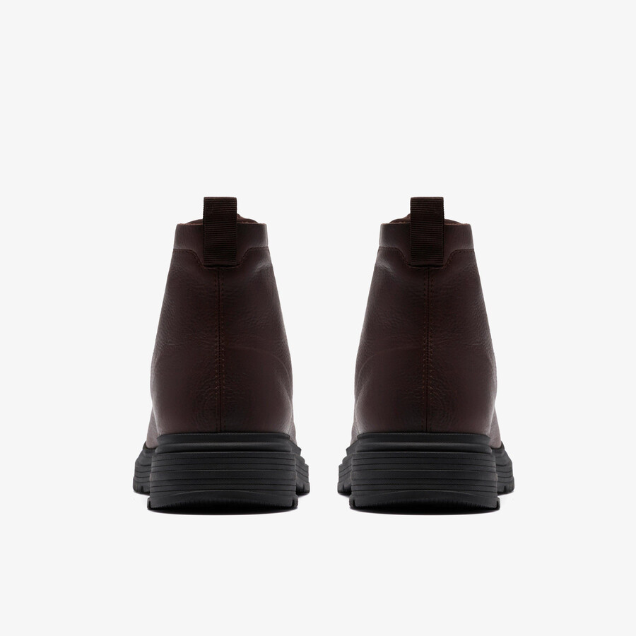 badbury hi waterproof - brązowa skóra z ciepłą podszewką