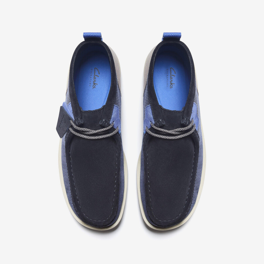 buty wallabee ftr2 – kombinacja granatowa