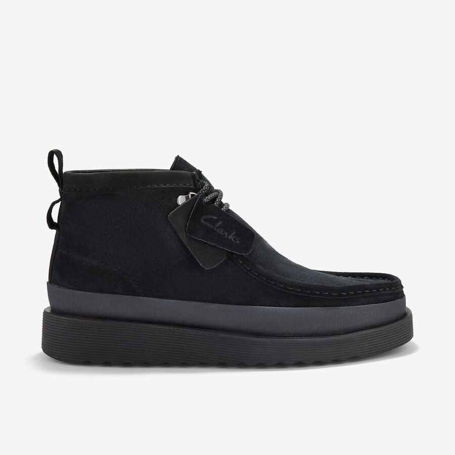 wallabee ftr2 hi - czarny zamsz