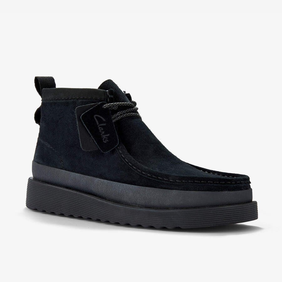 wallabee ftr2 hi - czarny zamsz