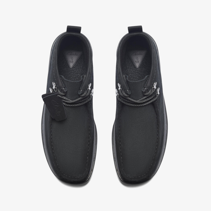 wallabee ftr2 hi - czarny zamsz