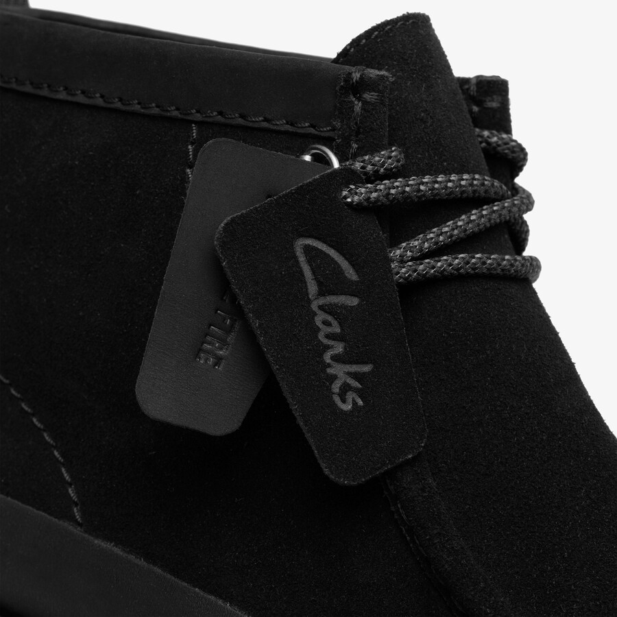 wallabee ftr2 hi - czarny zamsz