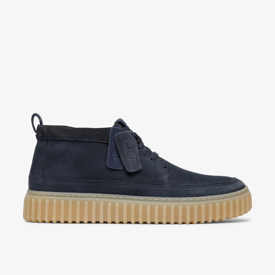 torhill lace hi - granatowy nubuk