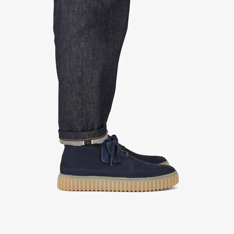 torhill lace hi - granatowy nubuk