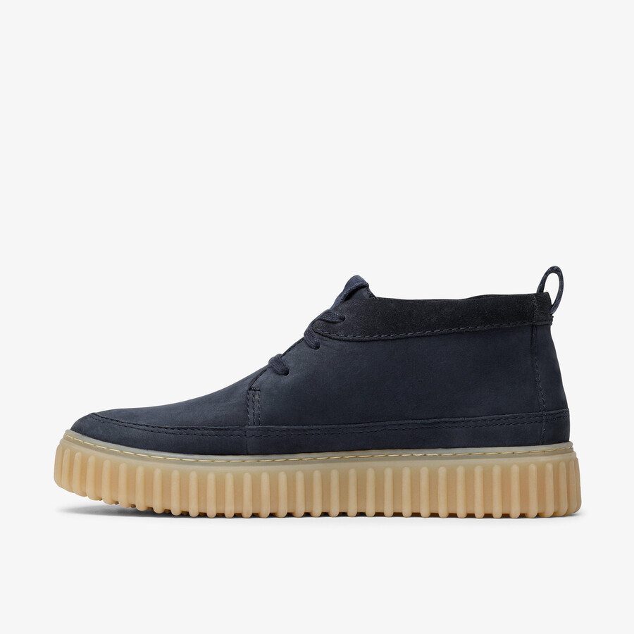 torhill lace hi - granatowy nubuk