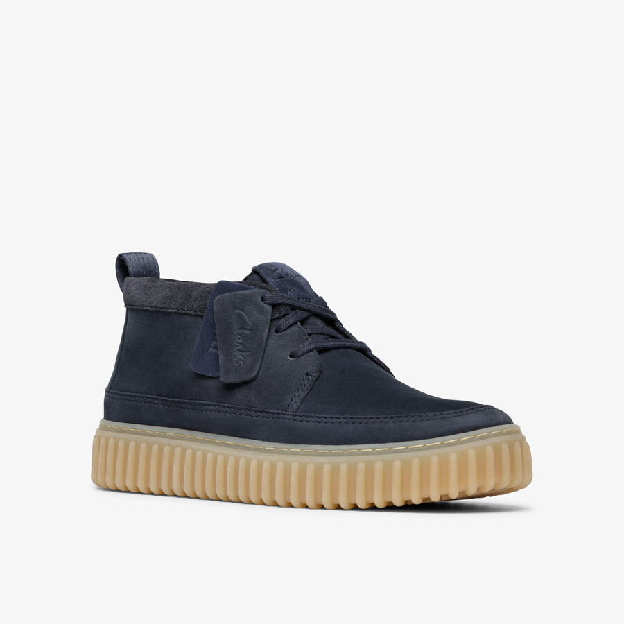 torhill lace hi - granatowy nubuk