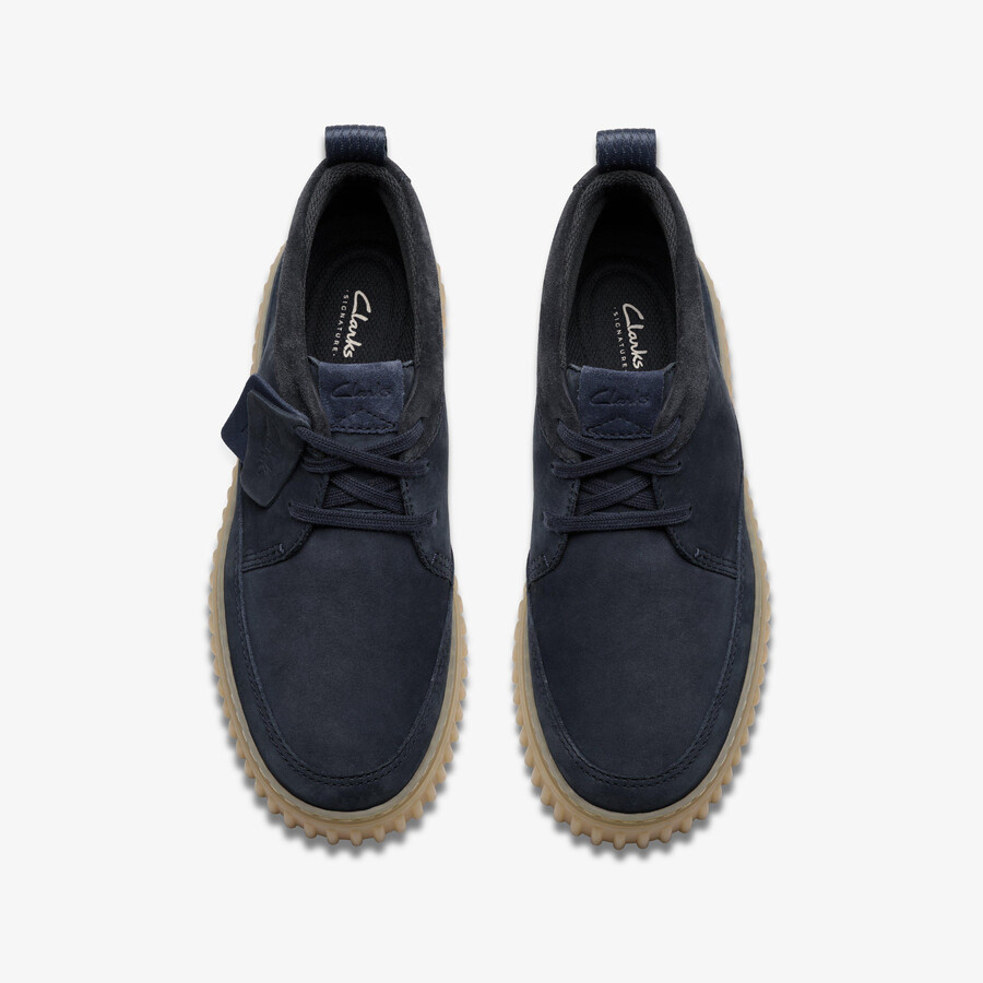 torhill lace hi - granatowy nubuk