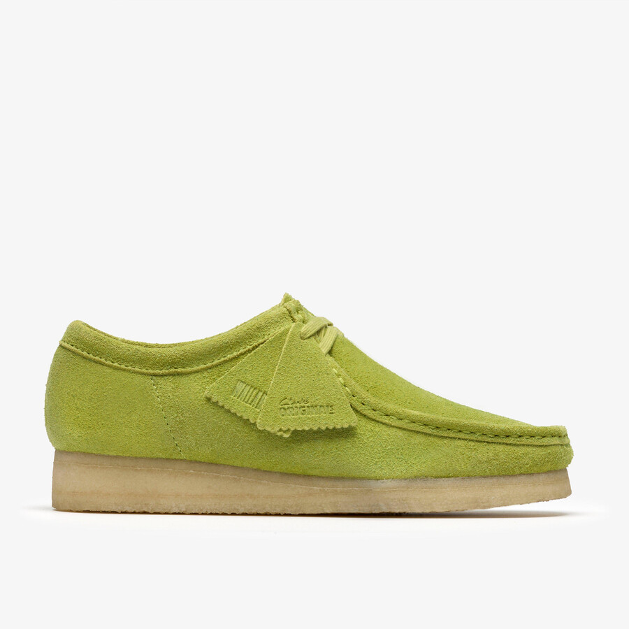 wallabee - zamsz limonkowy