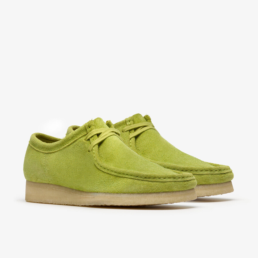 wallabee - zamsz limonkowy