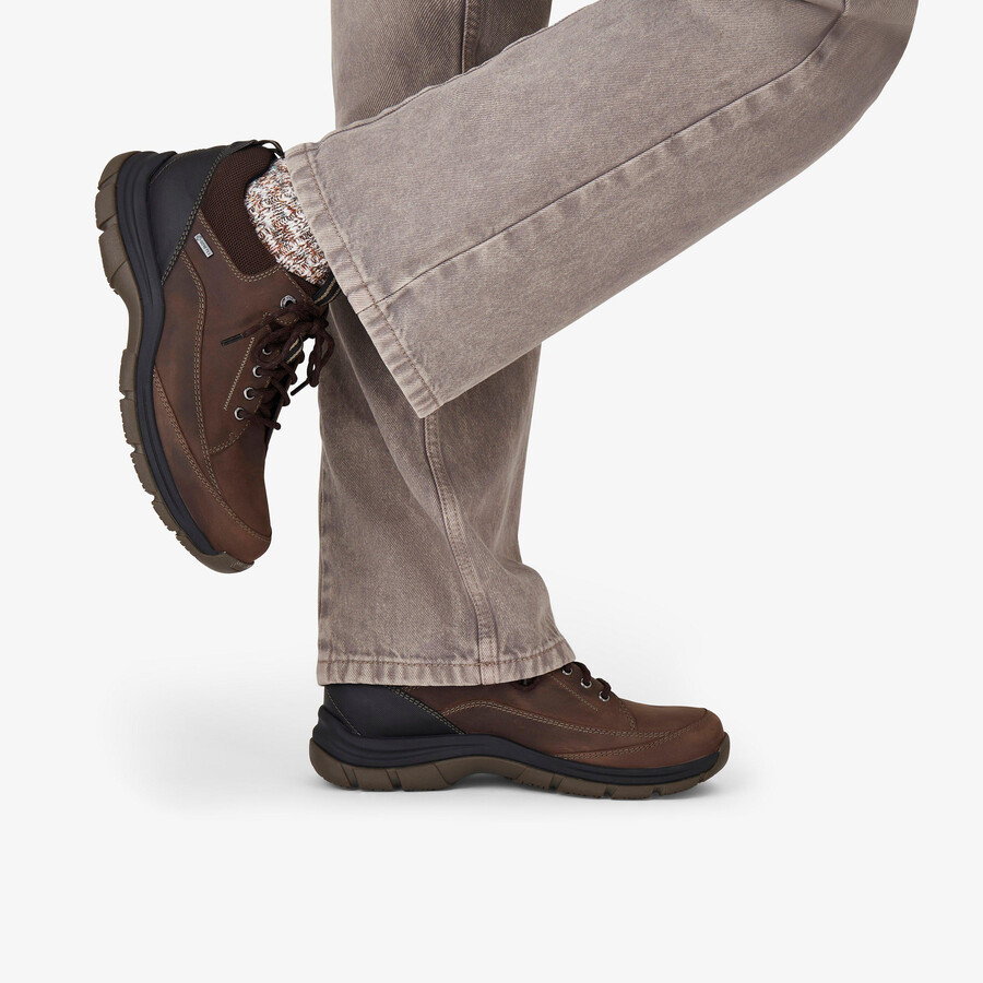 spypath lo gore-tex - ciemnobrązowa skóra