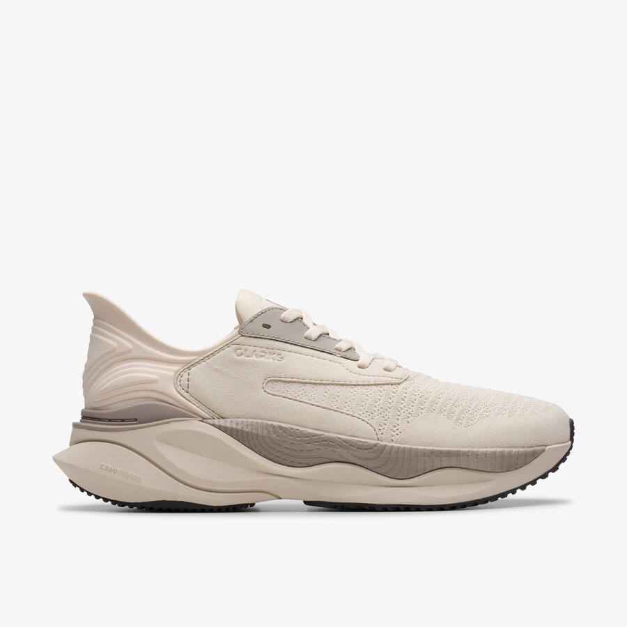 clarks pace - off white combination
