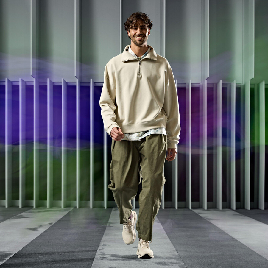 clarks pace - off white combination