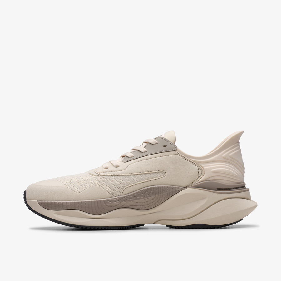 clarks pace - off white combination