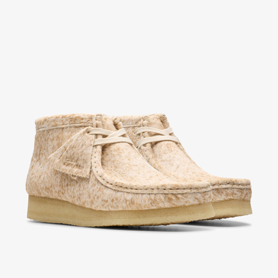 buty wallabee - z nakrapianymi włosami