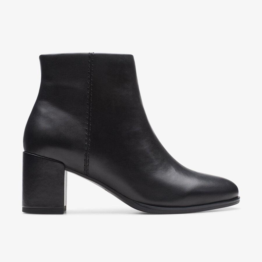 botki freva 55 zip ankle boots – czarna skóra