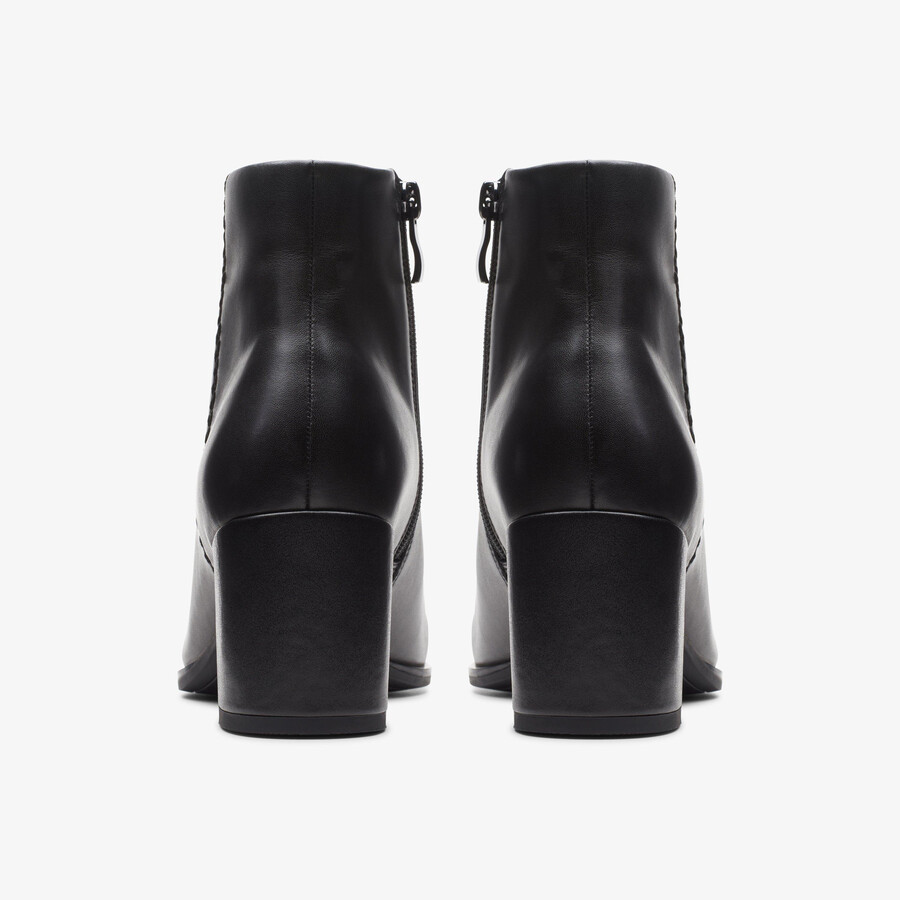 botki freva 55 zip ankle boots – czarna skóra