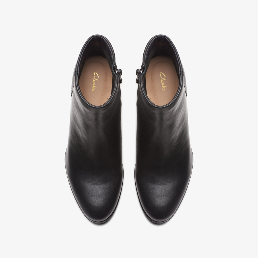 botki freva 55 zip ankle boots – czarna skóra