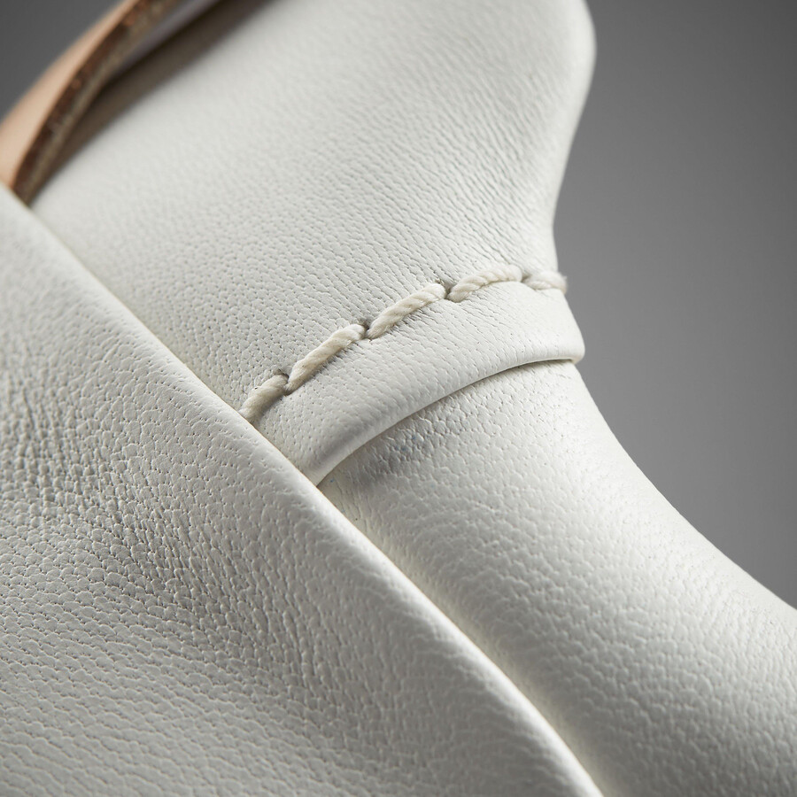 hollyhock walk - off white leather