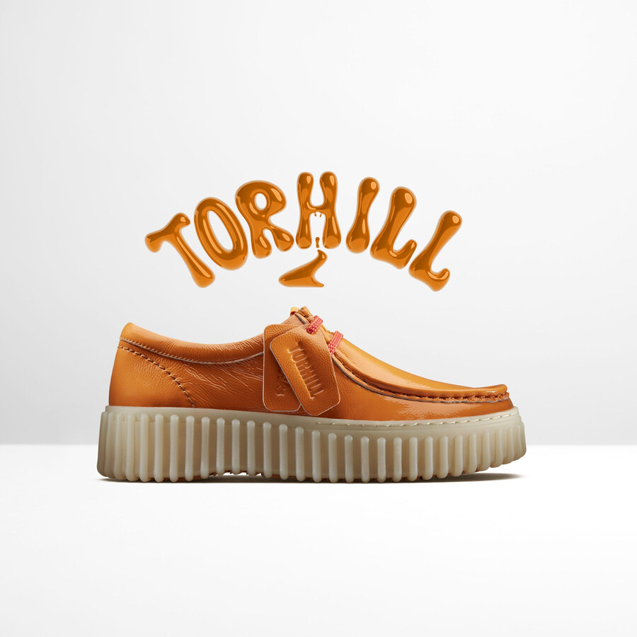 torhill bee - orange patent