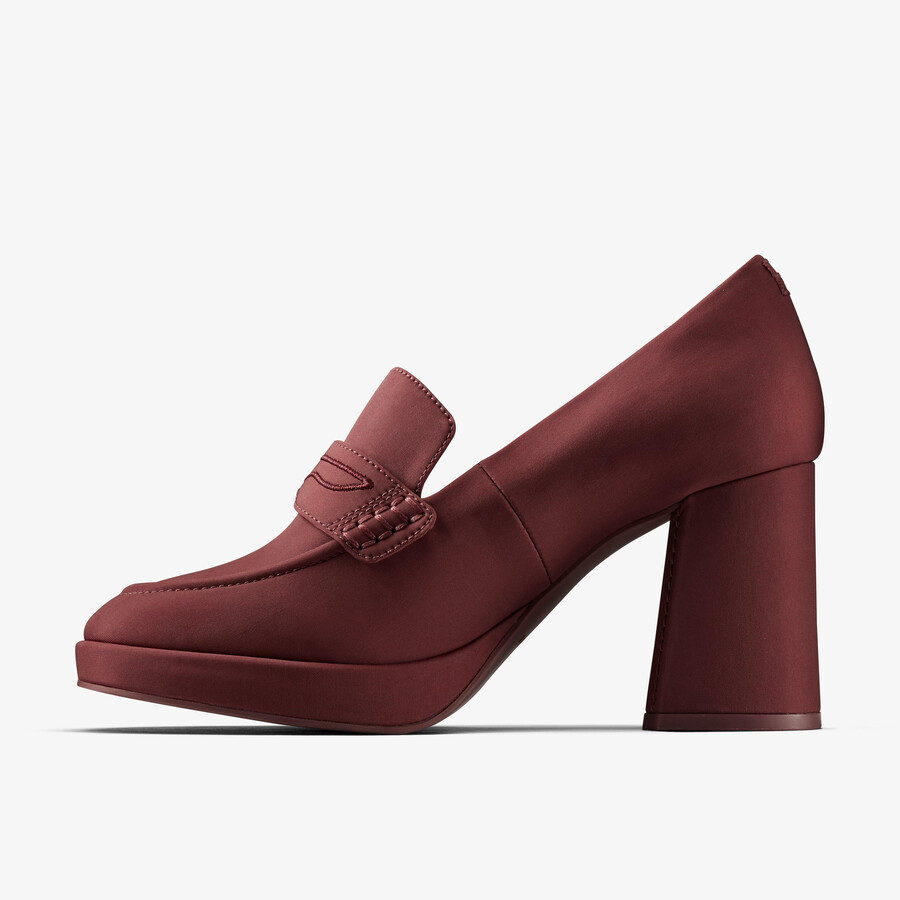 mokasyny martine rose 2 - oxblood textile