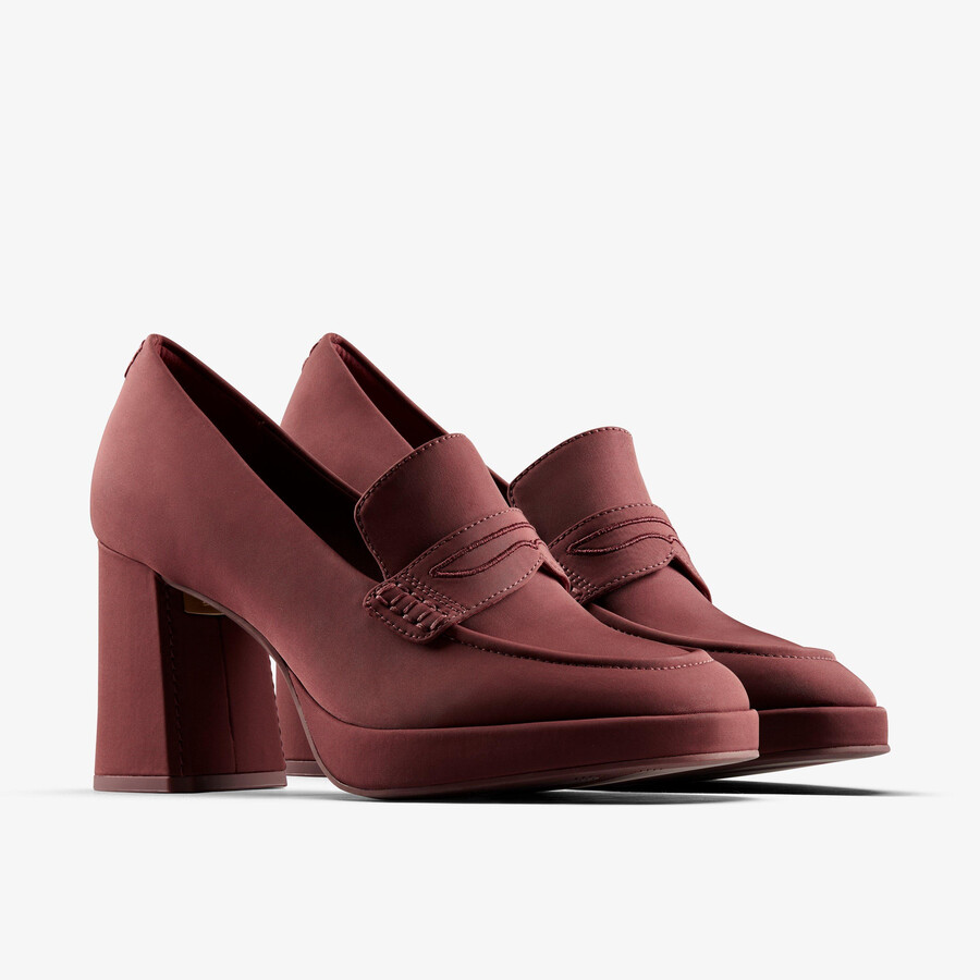 mokasyny martine rose 2 - oxblood textile