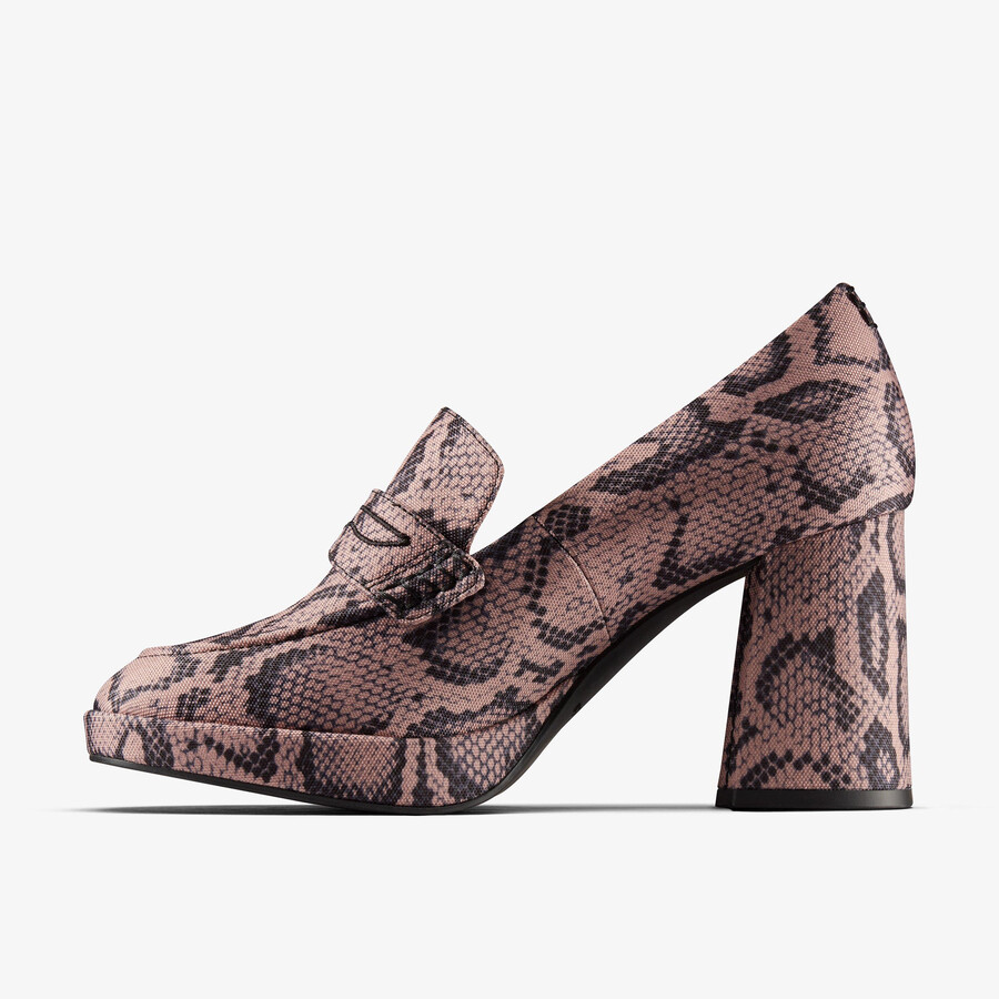 mokasyny martine rose 2 - rose textile