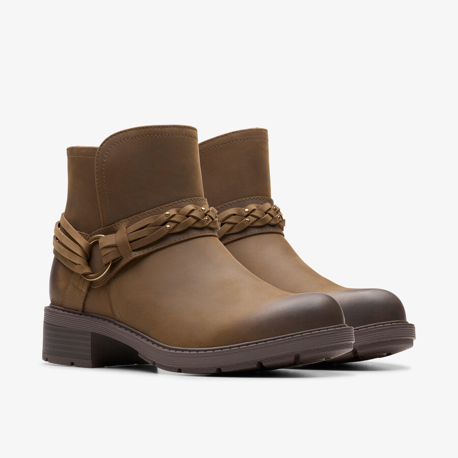 botki hearth kaylie w kolorze mushroom oily