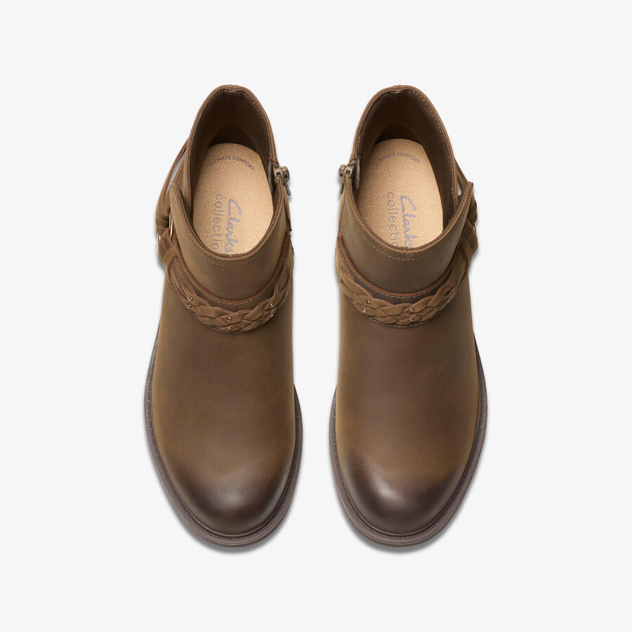 botki hearth kaylie w kolorze mushroom oily