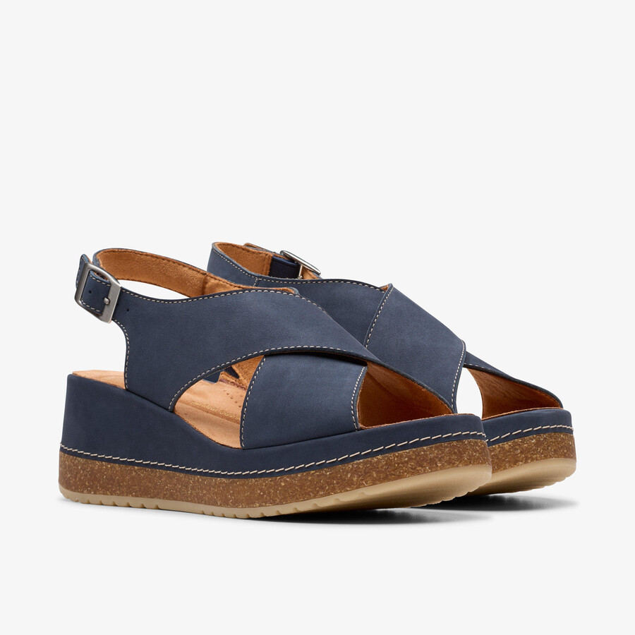 kassanda step - granatowy nubuk