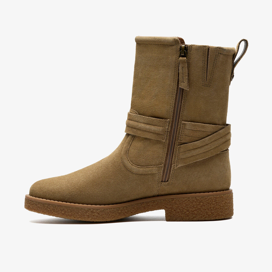 nella mid - ciemny sand suede