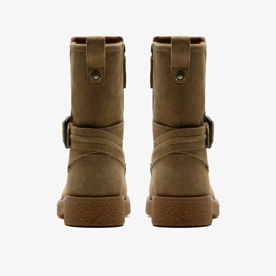 nella mid - ciemny sand suede