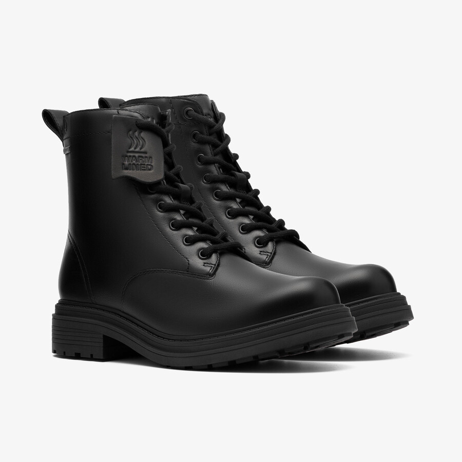 orinoco 3 sty gore-tex - czarna skóra z ciepłą podszewką