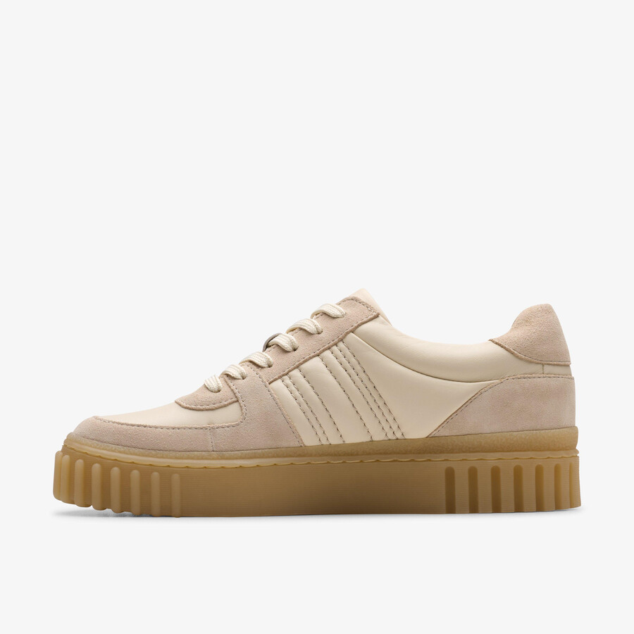 mayhill lace - sand combination leather