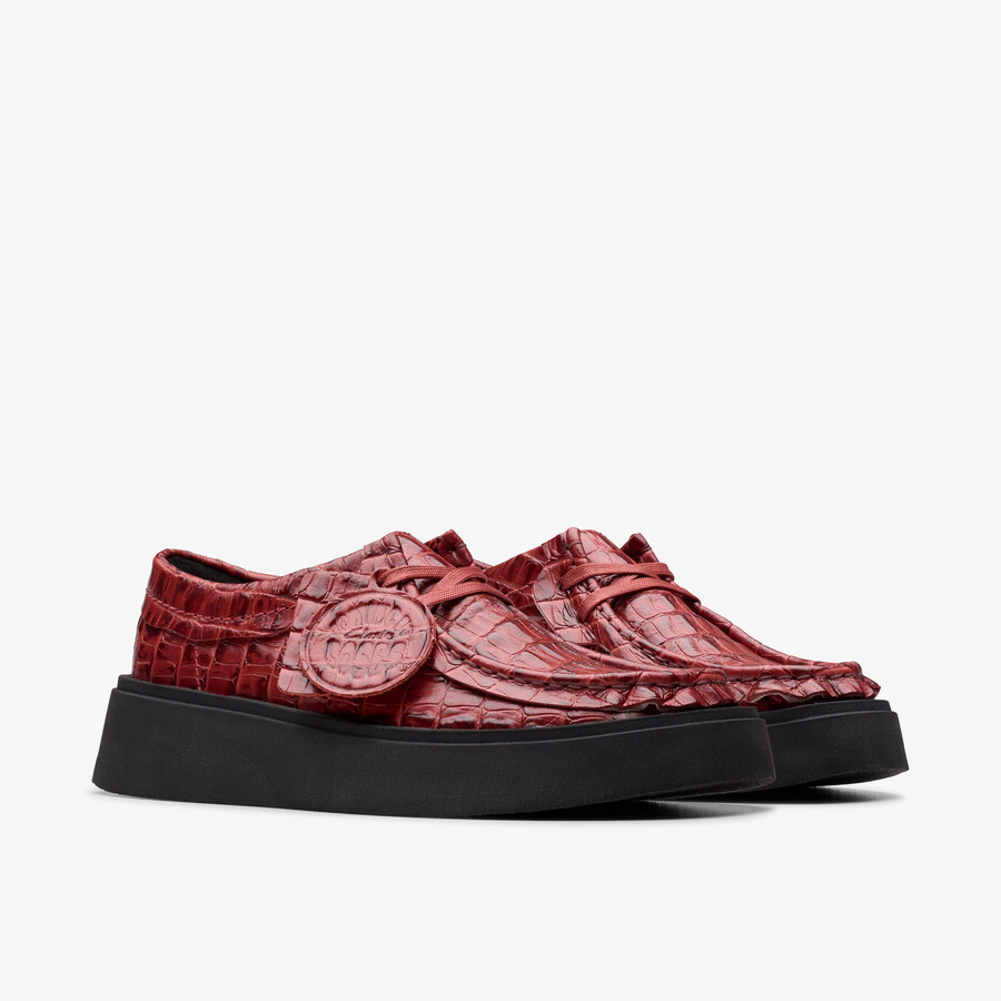 martine rose torview womens - burgundy leather