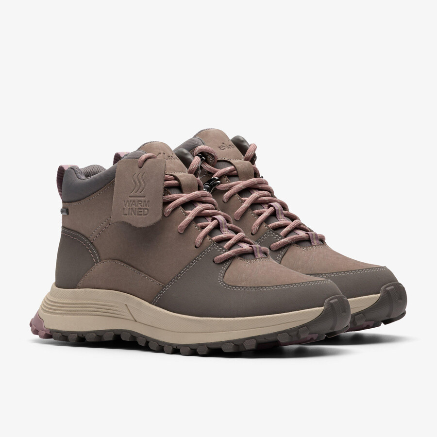 buty atl trek gore-tex – szare ocieplane kombinowane