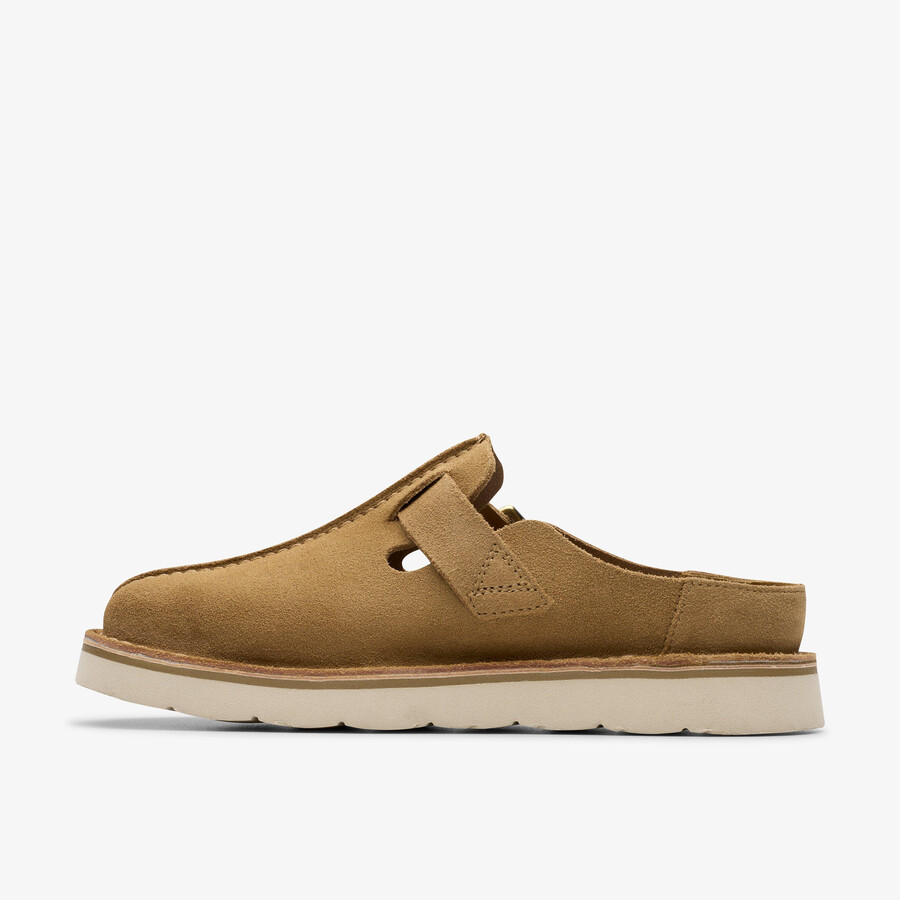 solsbury mule - ciemny sand suede
