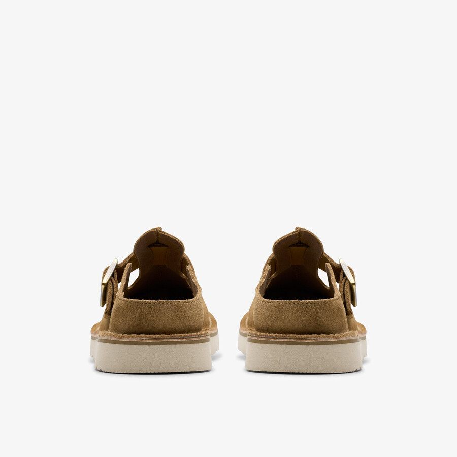 solsbury mule - ciemny sand suede